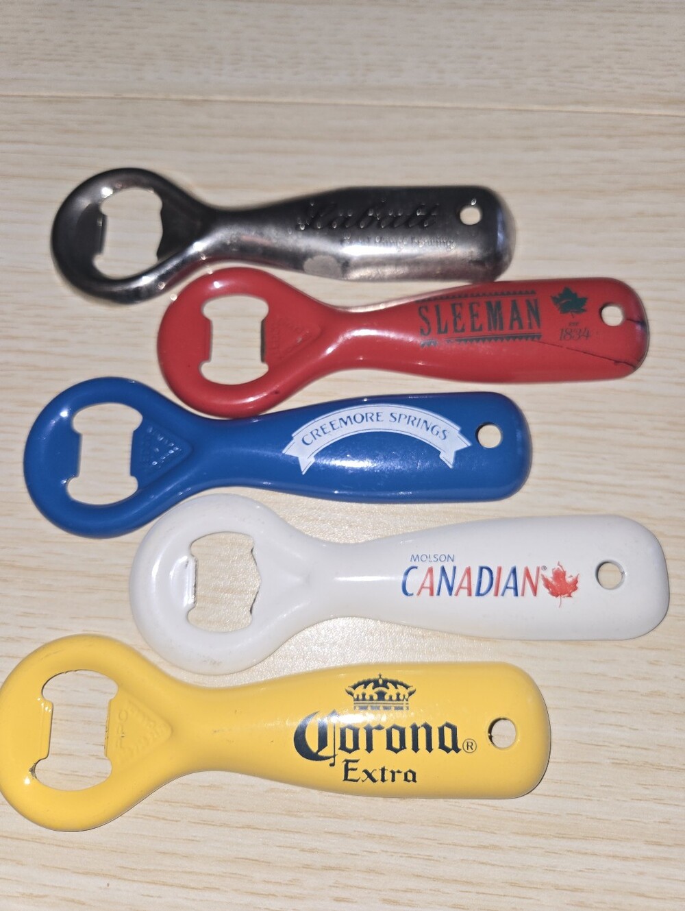 Five Bottle Openers